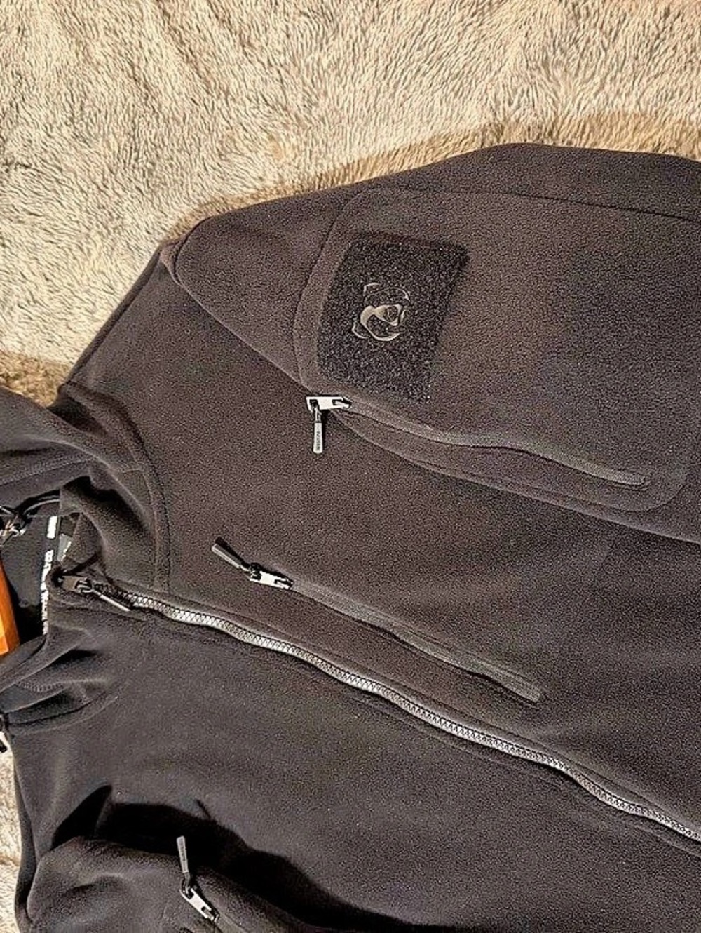 Bearskin Men's Black Hooded Fleece Performance Jacket - Picture 5 of 6